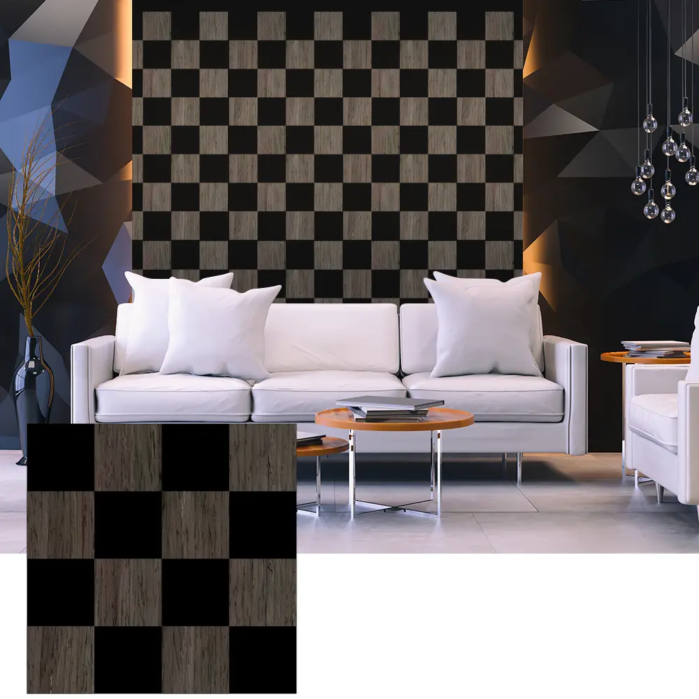 3D træfiner akustikpaneler til indvendig vægdesign