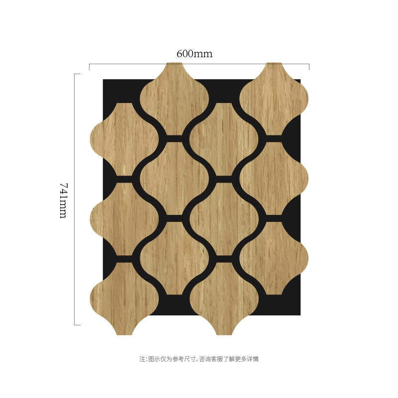 Clover Chain Modular MDF-on-PET akustisk vægpanel
