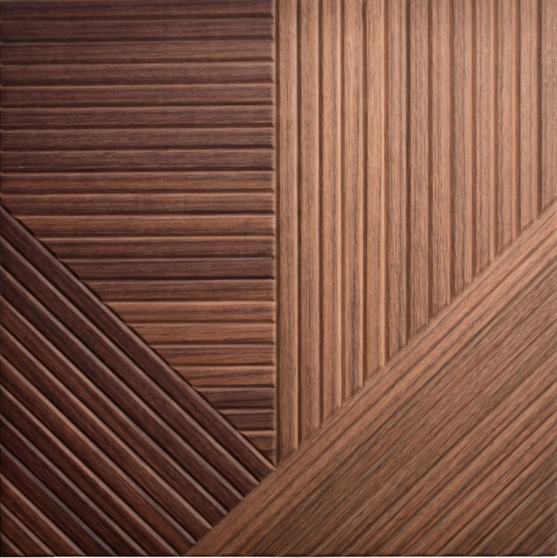 Wonear Boutique Hotel Multi-Tone Linear Wood akustisk panel