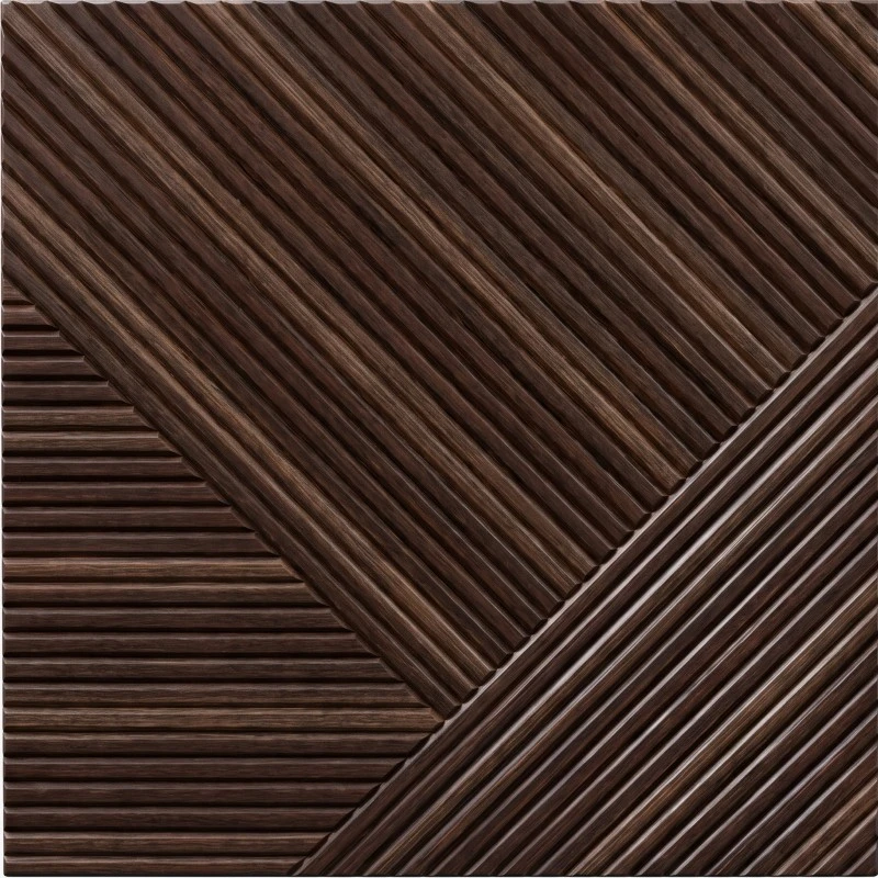 Wonear Executive Office Dark Geometric Wood Akustisk Panel