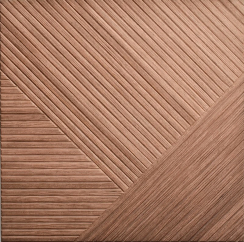 Wonear Hotel Lobby Varm Chevron Wood akustikpanel